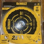 Dewalt DW3232PT Precision Trim 12" X 80 Tooth Atb Crosscutting Saw Blade. Fixed Price $45.00.