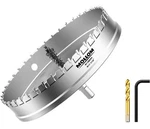 Mollom (7-1/16'' 180MM) Heavy Duty Carbide Hole Saw With 2 Pilot Drill Bits. Fixed Price $24.99.