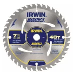 Irwin 24031 Marathon Portable Corded 7 1/4 40T Circular Saw Blade. Fixed Price $17.46.