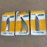 Kett Power Shear Knives Lot Of 3 One 60-22L, 60-21, 60-22R. Fixed Price $34.99.