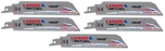 New 5/PACK Lenox 2014223 6" 8TPI Lazer 6108RCT Reciprocating Saw Blades. Fixed Price $44.99.
