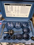 Heavy Duty Blu-mol Cobalt Bi-metal Hole Saw 13-PC Journeyman Kit In Carry Case. Fixed Price $48.00.