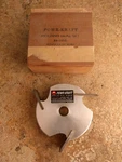 Vintage Powr-kraft Molding Head W/ Wooden Box Of Extra Blades 84-2266 Incomplete. Fixed Price $15.99.