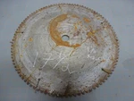 (b) Bad Vtg Carbide Sawmill Circular Blade 17 1/2" Diameter 1-1/4" Arbor. Fixed Price $30.00.