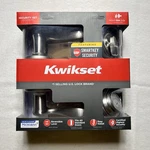 Kwikset Tustin Keyed Entry Lever Door Handle & Deadbolt Satin Nickel 99910-040. Fixed Price $52.95.
