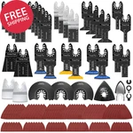 121PK Titanium Oscillating Saw Blade Set Sandpaper Universal Fit Multi Tool. Fixed Price $68.64.