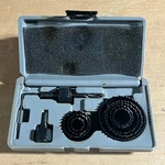 Drill Master - 13PC Hole Saw Kit High Carbon Steel Cups #38425 In Case. Fixed Price $14.00.