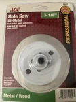 Ace 3-1/8 In. Bi-metal Hole Saw 24327. Fixed Price $7.90.