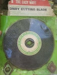 Vintage 7" Carborundum Masonry Cutoff Blade 1X1-1/4" Diamond RCC7A. Fixed Price $14.99.