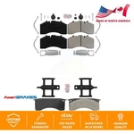 Front Rear Semi-metallic Disc Brake Pads Kit For Blue Bird Vision School Bus. Fixed Price $259.00.