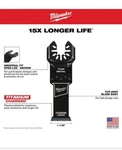 Milwaukee 1-1/8 In. Titanium Oscillating Multi Tool Blade (10 Pack) 49-25-1259. Fixed Price $57.44.