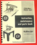 Dewalt Mb & Gw Radial Arm Saw Owner Instructions Parts Manual 0261. Fixed Price $20.00.