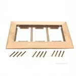 Lew Electric CF-1103-DFB Brass 3-GANG Floor Box Carpet Flange. Fixed Price $109.24.