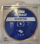 New Kobalt 1615980 10" Glass Tile Wet Diamond Saw Blade 5/8" Arbor. Fixed Price $39.99.
