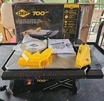 Qep 700XT Wet Tile Saw 3/4 Hp 7" Blade With Extension Used. Fixed Price $48.95.