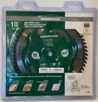 Metabo Hpt 115435M 10 Fine Finish Table Saw Miter Blade 60T 5/8 Arbor.. Fixed Price $24.99.