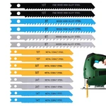 14PCS Universal Jig Saw Blade Set For Wood U-shank Blue, Yellow, Gray, Black. Fixed Price $13.80.