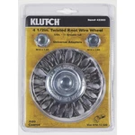 Klutch 4-1/2IN. Twisted Knot Wire Wheel. Fixed Price $14.49.