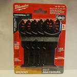Milwaukee 49-25-1135 Oscillating Multi-tool Titanium Wood Blade Set 5-PK New. Fixed Price $19.99.