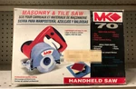 Diamond MK-70 4 Masonry Tile Handheld Saw Cutter. Fixed Price $189.99.