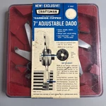 Craftsman Sears 7" Saw Blade Kromedge Carbide Tipped Adjustable Dado 3267. Fixed Price $14.99.