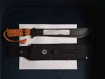 Paracuda Fs Ust Survival Machete 11.5" Blade-saw Blades-sheath-flint-paracord. Fixed Price $23.00.