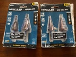 New Hercules Impact Step Drill Bits HA24-67 Cobalt Steel Sealed Sets Of. Fixed Price $39.99.