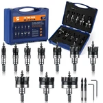 Wildbossy 10PCS Hole Saw Set 5/8 To 2-1/8 For Metal Stainless Steel Wood. Fixed Price $95.86.