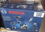 New Bosch 4-TOOL Brushless Power Combo KIT+2 Batt+case+charger GXL18V-497B23. Fixed Price $299.95.