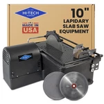 Hi-tech Diamond 10" Slab Saw Lapidary Machine Includes Two Blades & Vise. Fixed Price $999.00.