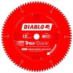 Diablo D1284CD Circular Saw Blade, In Dia, Arbor, 84-TEETH, Carbide Cutt. Fixed Price $90.01.