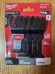 Milwaukee 49-10-9122 Assorted Multi-tool Oscillating Blade Pack (5-PIECE). Fixed Price $25.00.