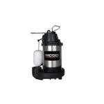 Ridgid 1/2 Hp Stainless Steel Dual Suction Submersible Sump Pump. Fixed Price $249.99.