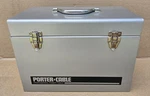 Vintage Porter Cable Professional Power Metal Case Storage Box. Fixed Price $45.00.