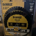 Dewalt DWA1240CMB 12-IN 40T Combo Pack Saw Circular Blades #9585. Fixed Price $40.00.