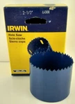 Irwin Bi-metal Hole Saw 2-1/2" (64MM) 373212BX. Fixed Price $8.95.