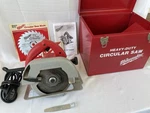 Lightly Used Milwaukee 6365 7-1/4" Circular Saw With Steel Case Made Usa Tested. Fixed Price $149.99.
