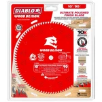 Diablo 10" Ultimate Polished Finish Blade 90T Saw Wood D1090X. Fixed Price $54.99.