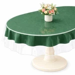 Clear Oval Tablecloth Protector 60 X 90 Transparent Plastic Vinyl Fo.... Fixed Price $14.44.
