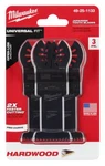 Milwaukee 3PK Japanese Tooth Universal Fit Oscillating Blade For Hardwood 49-25-. Fixed Price $18.95.