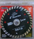 Warrior 4" Wet / Dry Turbo Diamond Blade For Masonry #68889 New. Fixed Price $12.95.