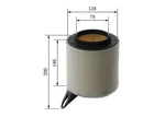 For Bosch 026 400 018 Air Filter. Fixed Price $25.30.