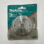 New Makita 721003-8 Combination Saw Blade 3-3/8" X 50 Steel Teeth 15MM Arbor. Fixed Price $12.50.