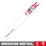 Milwaukee 48-01-2184 6" 18T Recipro Blade (quantity 25). Fixed Price $53.31.