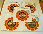 New Five Black & Decker 1/2' Combo Rip Crosscut Saw Blades 73-006. Fixed Price $58.55.