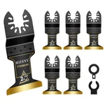 Hiinny 6PCS Titanium Oscillating Tool Blades, Professional Universal Silver. Fixed Price $18.99.