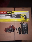 Ryobi 18-VOLT P517 Brushless Recp. Saw, P197 4AH Battery, P118 Charger New!. Fixed Price $149.00.
