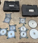 2 Case, Amana Tool Carbide Tipped 8" Fine Prestige 10-BLADE Dado Set Parts!. Fixed Price $165.00.