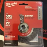 Milwaukee In. Crimped Wire Wheel Brush 48-52-5070. Fixed Price $16.00.