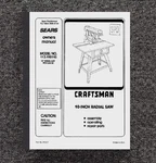 Instruction Manual Fits Sears Craftsman 10" Radial Arm Saw NO.113.198110. Fixed Price $15.97.